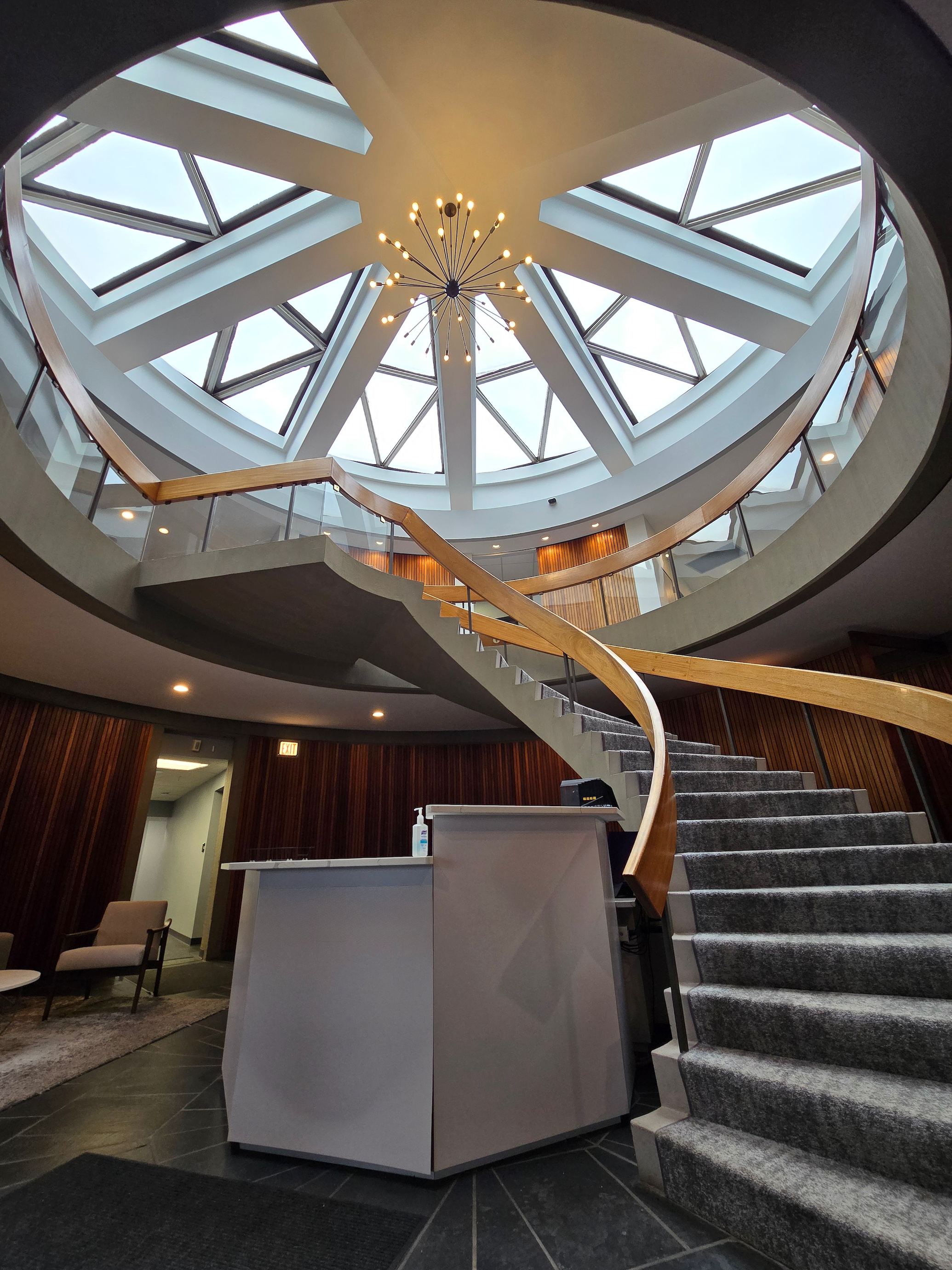 1100 Building lobby staircase
